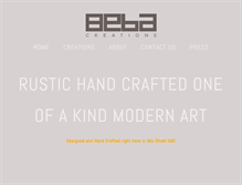 Tablet Screenshot of bebacreations.com